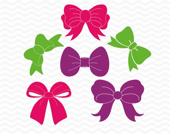 Download Bow designs, SVG DXF EPS, vinyl, Scrapbooking cutting ...