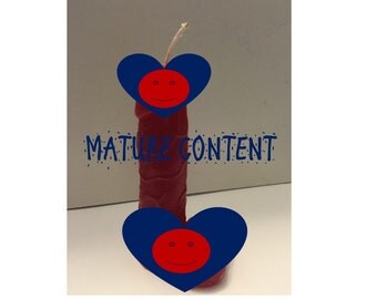 penis candle 5" tall scented spell candle gift boxed