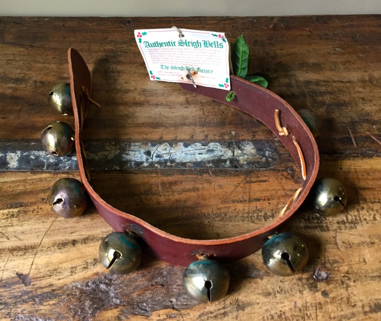 Vintage Brass Horse Harness Sleigh Bells on by HoneyBeeHillVintage