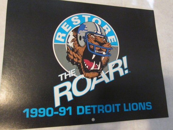 NFL Detroit Lions 1990-1991 Calendar Unused by AuctionAddict38