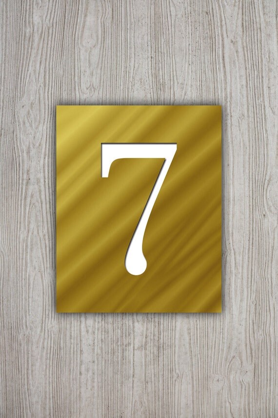 Printable Number Print Gold Table Numbers Custom by PRINTANDPROUD