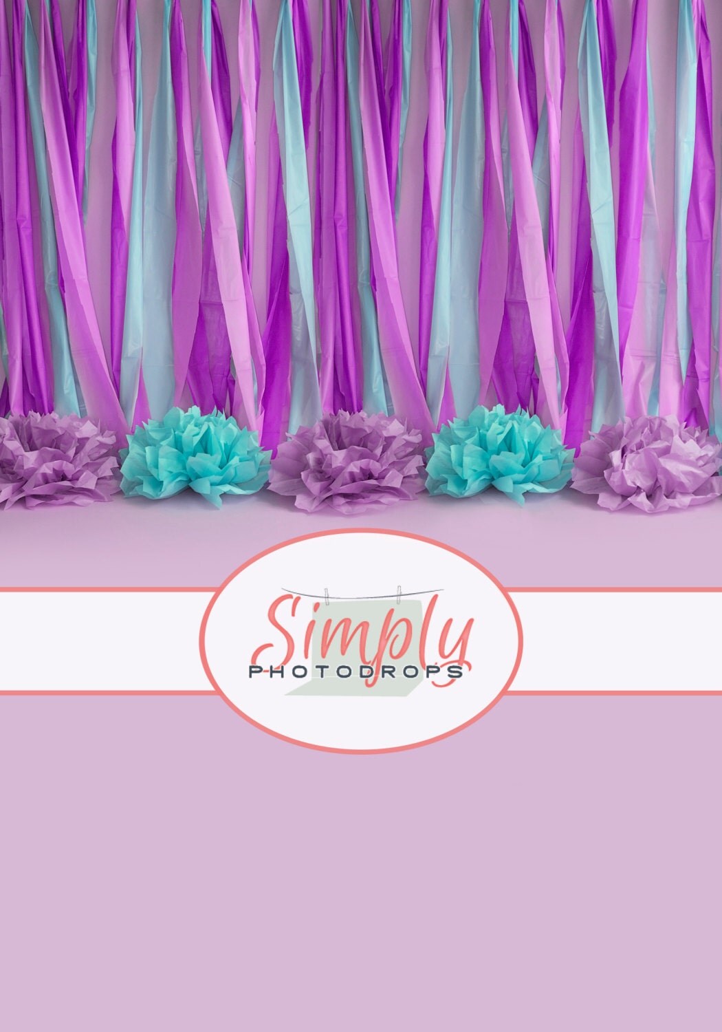 Vinyl Backdrop Birthday Light Pink Seamless ALL IN ONE vinyl