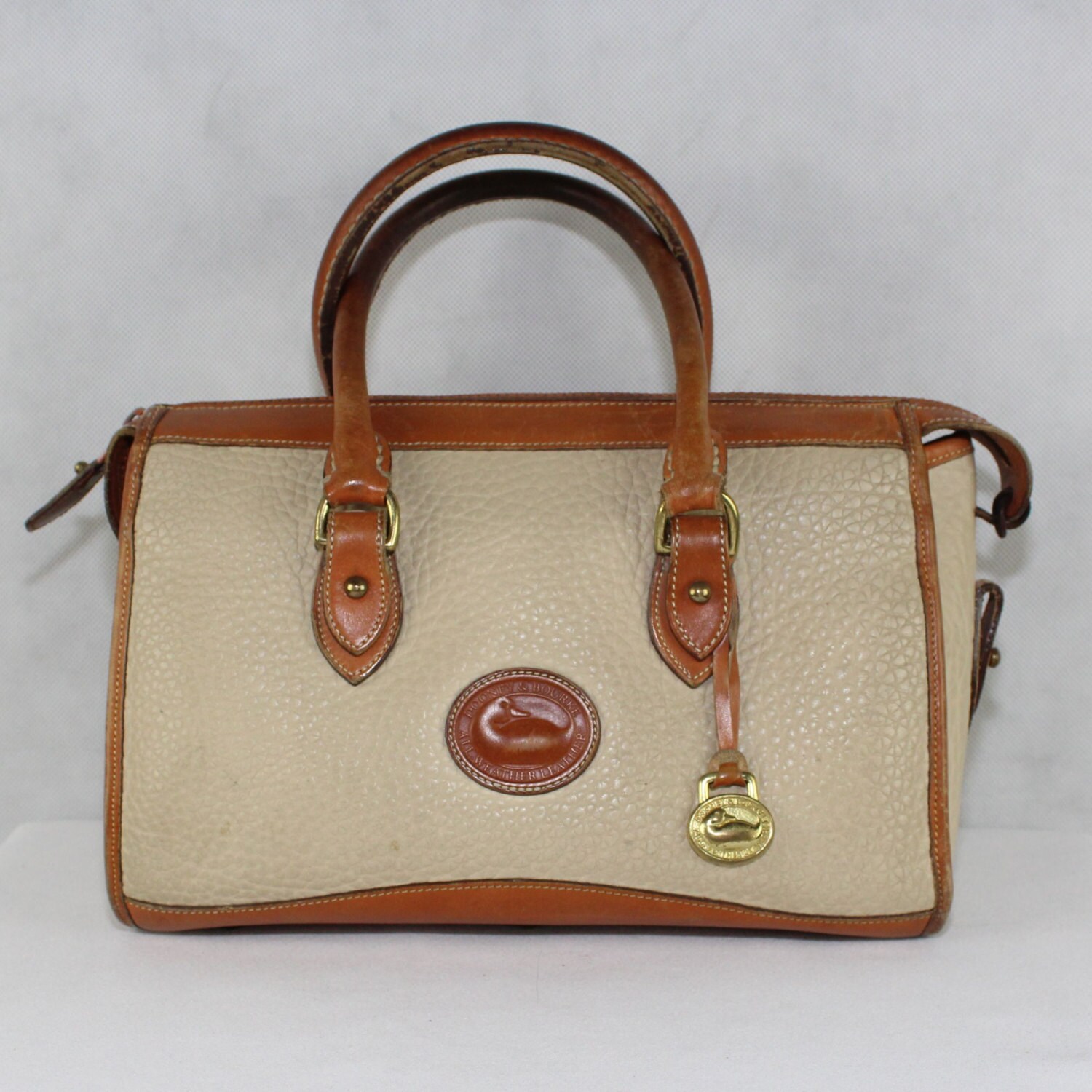Dooney & Bourke Vintage Classic Satchel Leather by vintaya on Etsy