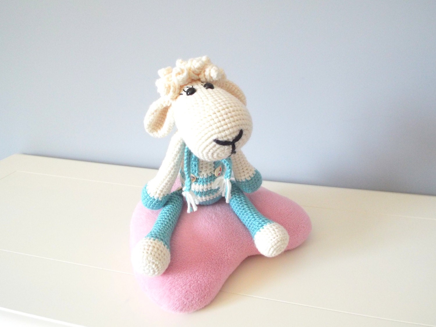 Crochet lamb sheep Amigurumi Stuffed animal Home decor Kids