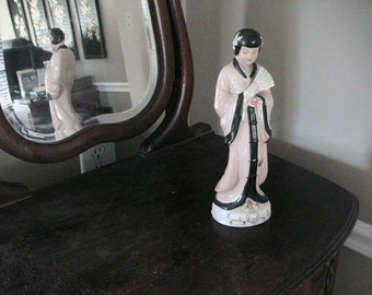 Japanese Geisha Girl Kemono Figurine Retro Mid Century Ceramic China Vintage Asian