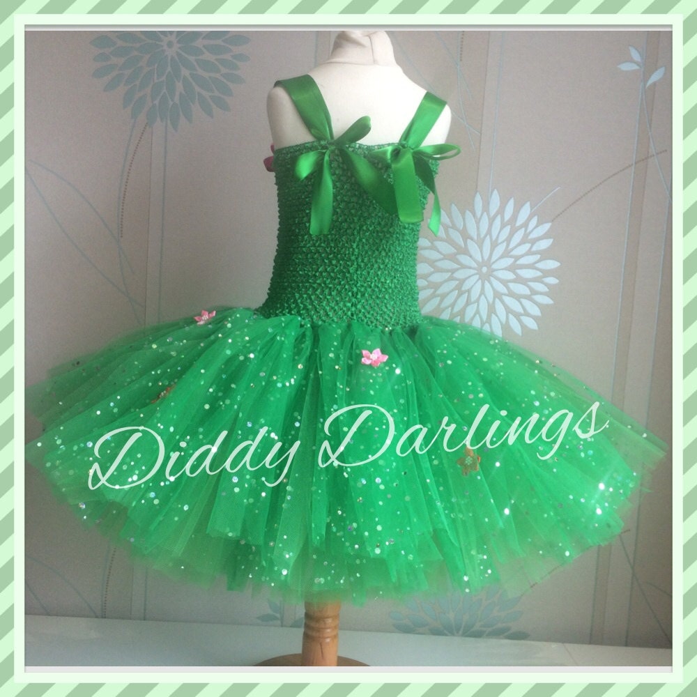 Frozen Fever Elsa Tutu Dress. Green Tutu Dress. Wicked & Oz