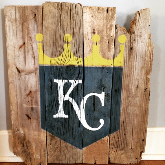 Kansas City Royals rustic wall art