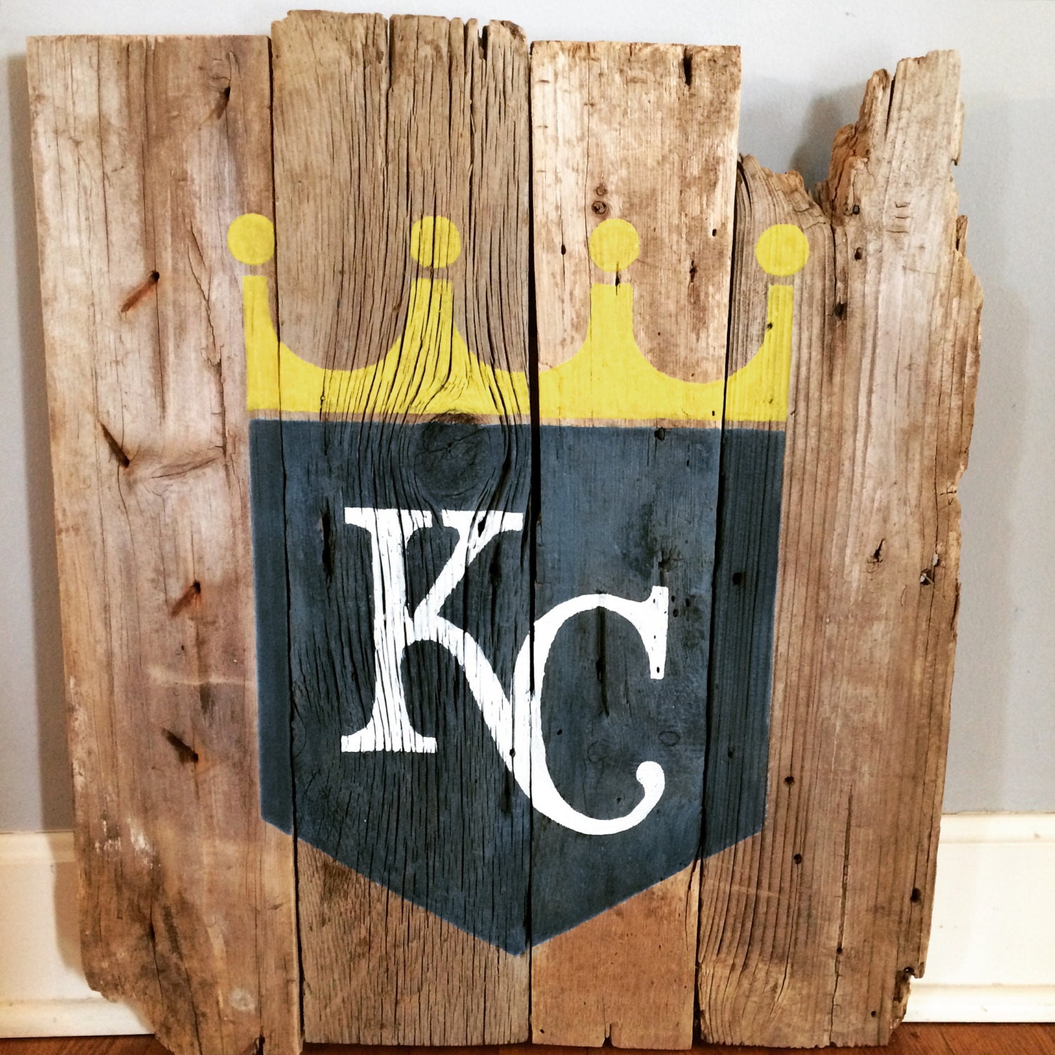 Kansas City Royals rustic wall art