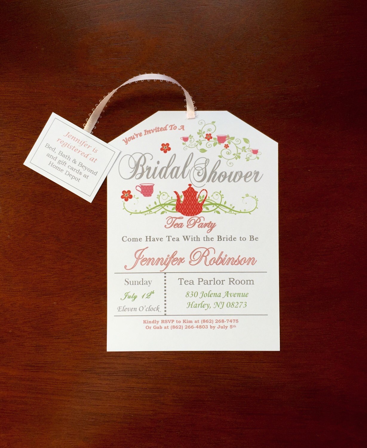 Tea With The Bride To Be Invitations 3