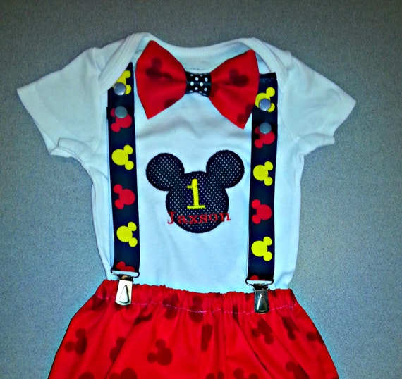 baby boy mickey mouse birthday outfit