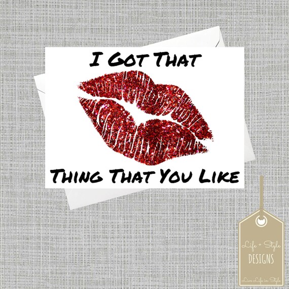 Items similar to Red Lips ,Glitter Card,Blank Card, Any Occasion Card