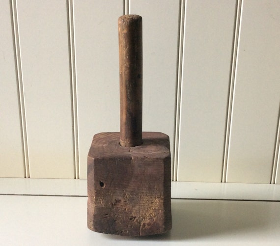 Primitive Handmade Wooden Mallet by Queenofhearts4443 on Etsy