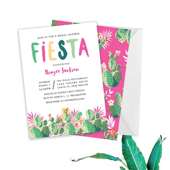 Fiesta Bridal Shower Invitations 8