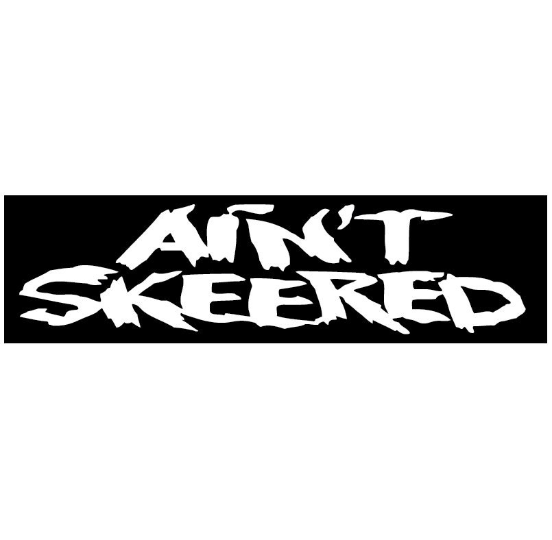 Ain't Skeered Decal Vinyl or Magnet Bumper Sticker by StickitDog