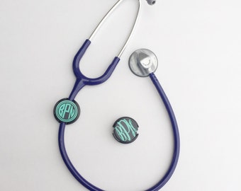 Monogram Stethoscope ID Badge