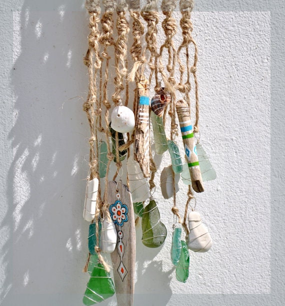 Driftwood Macrame Mini Wall Hanging Tribal Pattern Sun Driftwood Macrame Mini Wall Hanging Tribal Pattern Sun Catcher Boho Beach Decor
