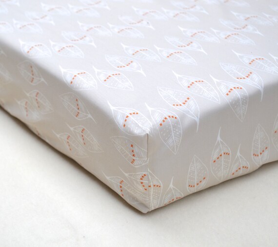 Items similar to Into the WILD leaves print premium cotton fitted crib/cot sheet Stokke Sleepi
