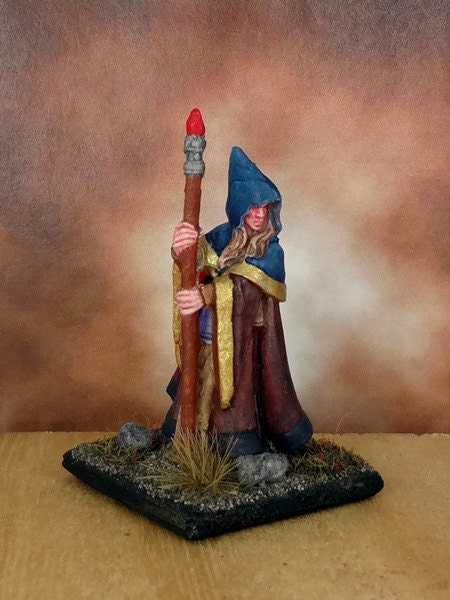 Hand Painted Wizard Mage Sorcerer Miniature by DeadBardMiniatures