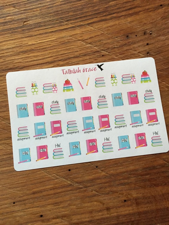 Download H044 Homework and Study Planner Stickers Perfect for Your