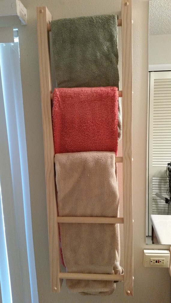 Decorative Ladder Towel Ladder Blanket ladder by NaturesMoon