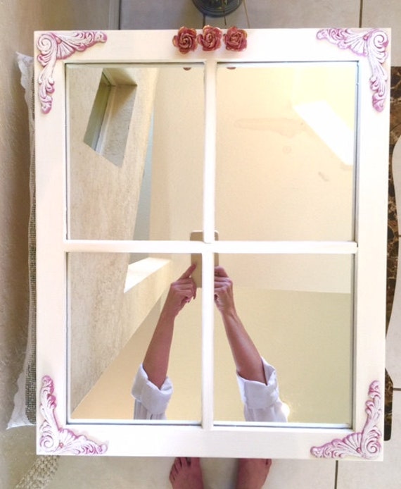 shabby chic window mirror by rexannascreations on etsy shabby chic window mirror by rexannascreations on etsy