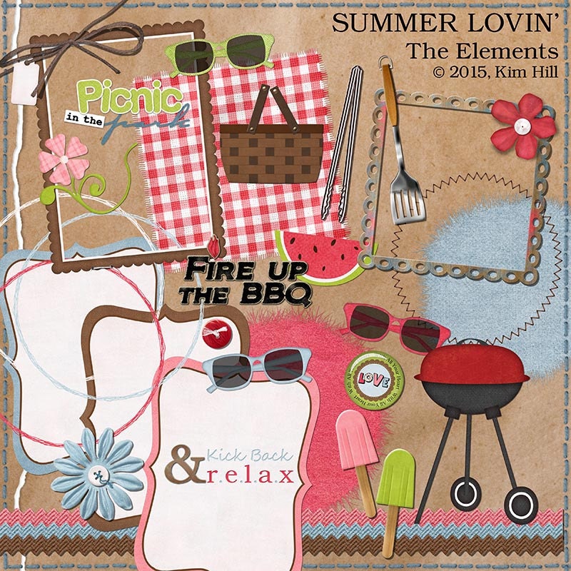 Picnic Digital Scrapbook Kit - 