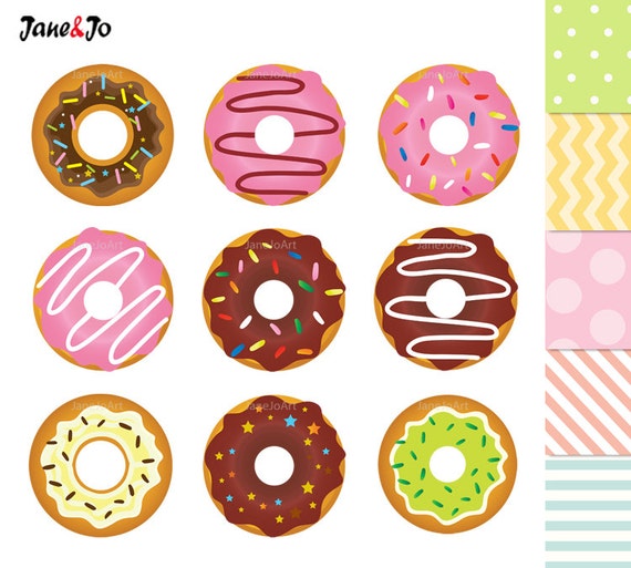 50% OFF SALE Donuts Clipart , Donuts Digital Clip Art ...