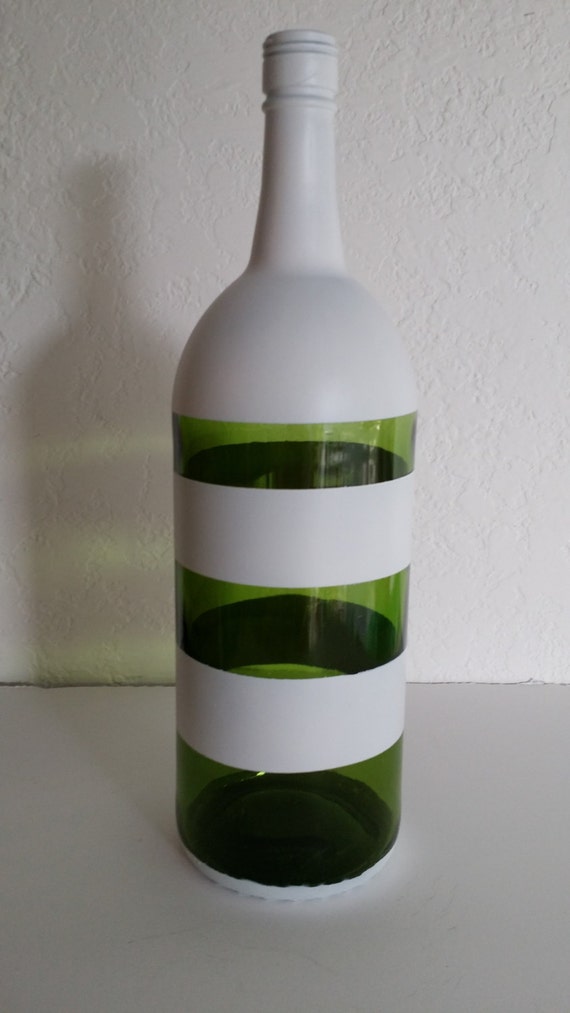 Download Green Wine Bottle with White Stripes by DesignsByGiG on Etsy Yellowimages Mockups
