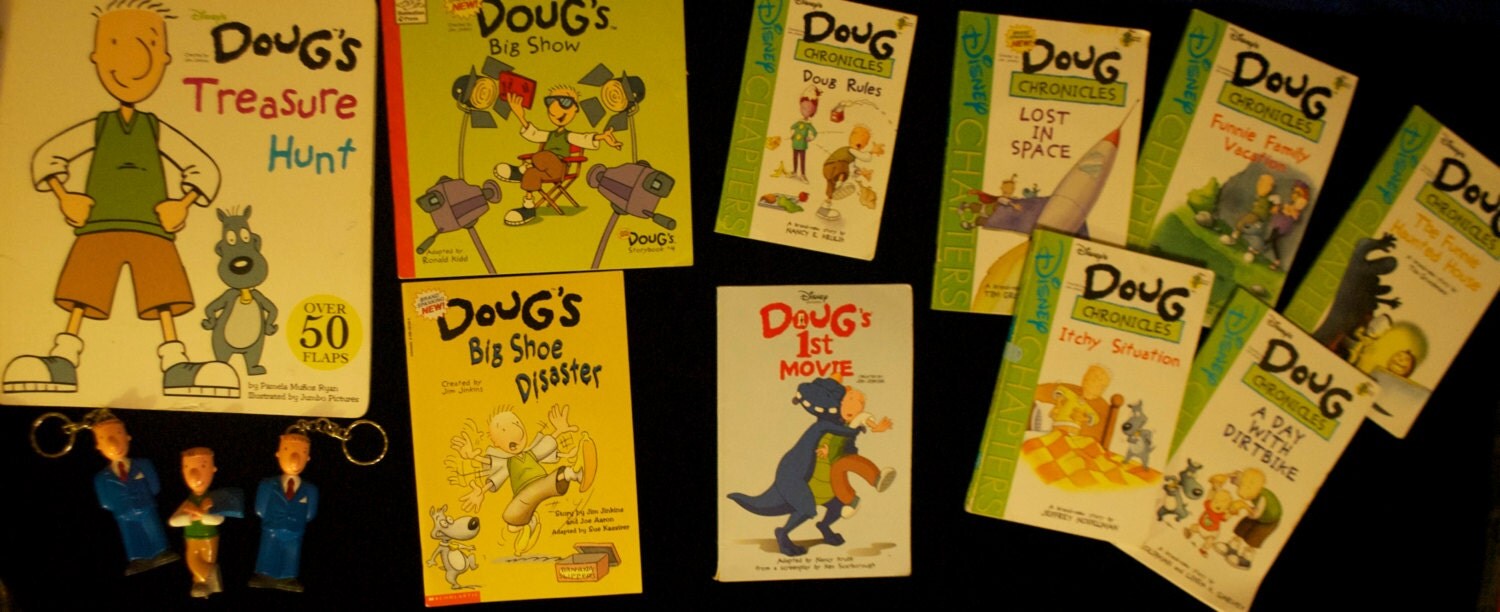 Disney's Doug vintage book lot 90s Nickelodeon funnie