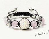 Bracelet Shambala Jewelry For her Women Sharm bracelet Amethyst Swarovski elements Bracelet Shambala Jewelry For her Women Sharm bracelet Amethyst Swarovski elements