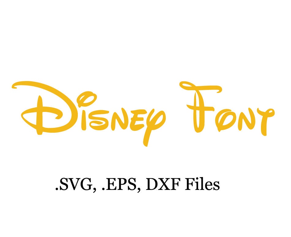 Download Disney font Vector. SVG DXF and EPS files. by VectorsDesign