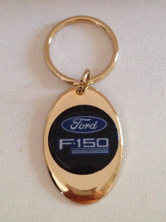 Ford F150 Keychain Solid Brass Gold Plated Key Chain