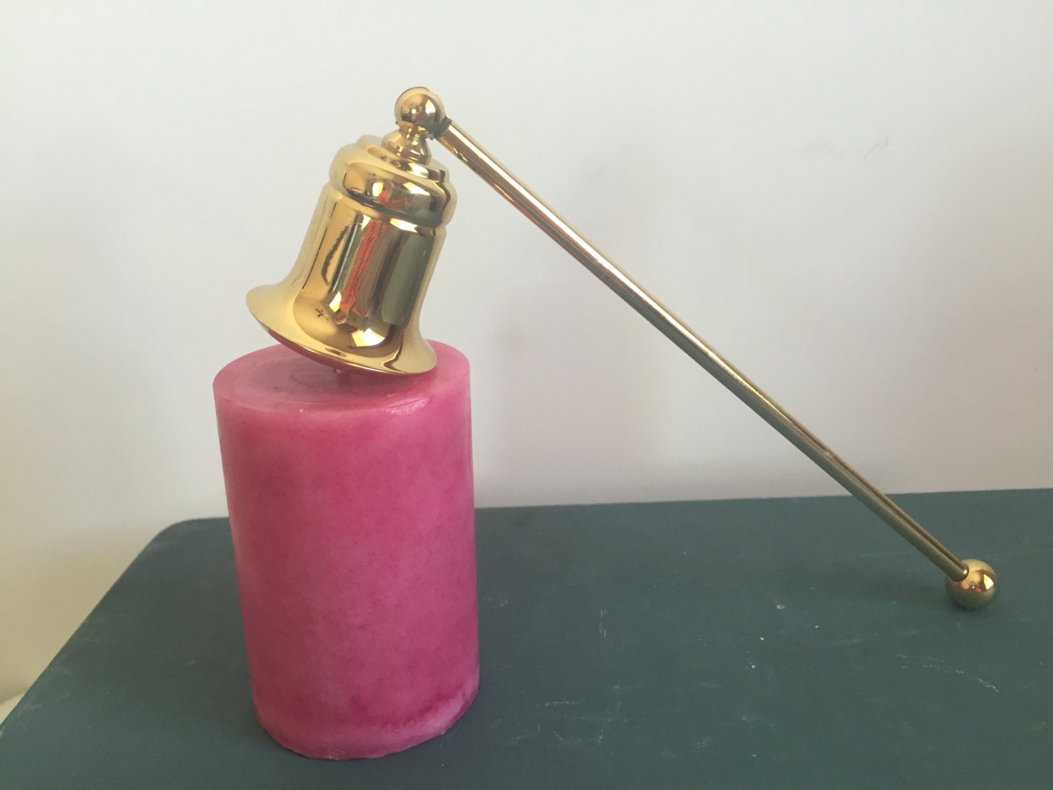 Vintage Brass Candle Snuffer / Home Decor by Grandfatherattic