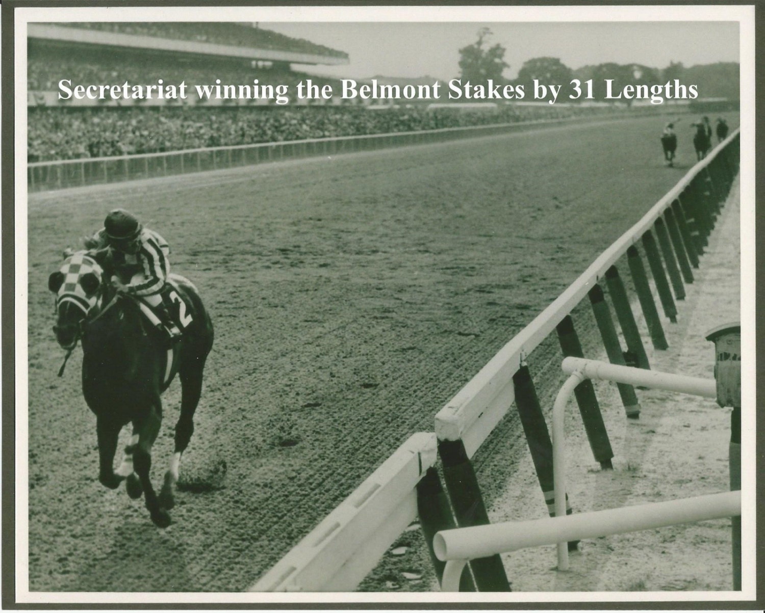 Secretariat Winning The 1973 Belmont Stakes By 31