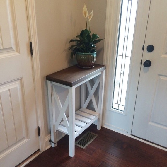 Farmhouse style Entryway Table by MagnoliasandHARDWARE on Etsy