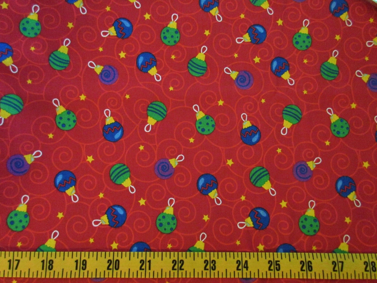 Holiday Cotton Fabric By The Yard Christmas Quilting Fabric