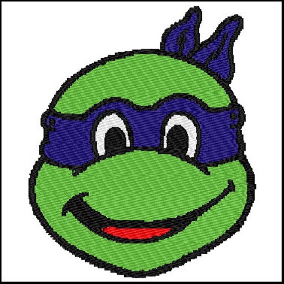 Ninja Turtle Embroidery Design Small 1.5