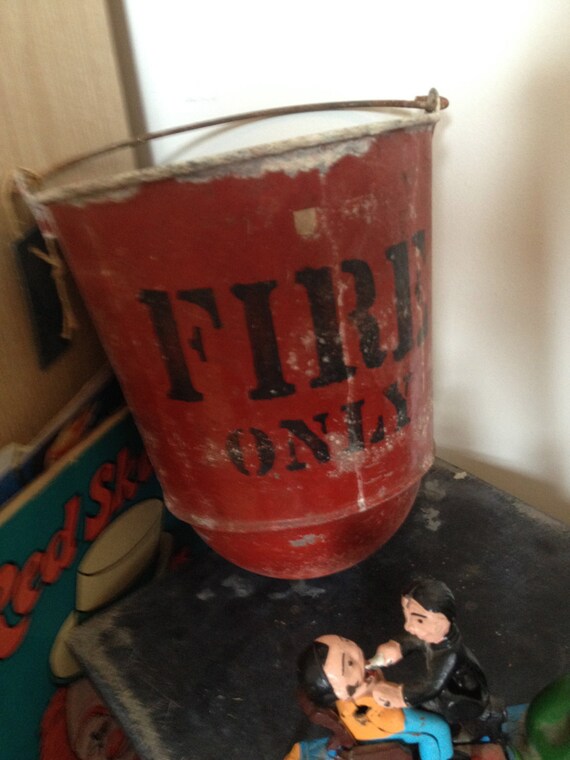 Vintage Fire Bucket Antique Fire Bucket