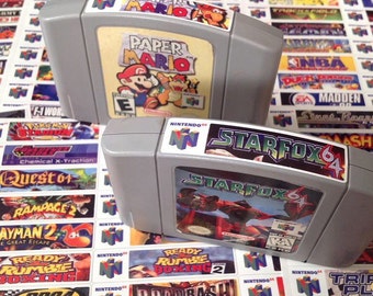 Nintendo N64 end labels
