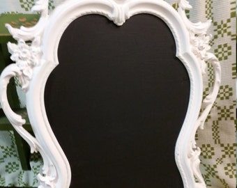 Ornate White Chalkboard