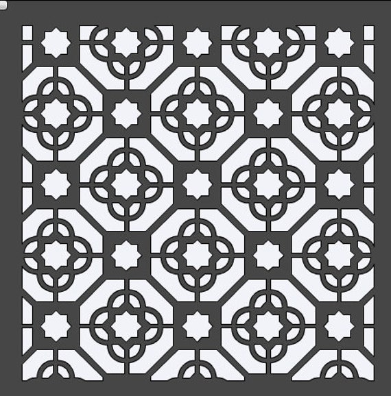 Moroccan Tile Stencil 12x12 by HouseofDavis on Etsy