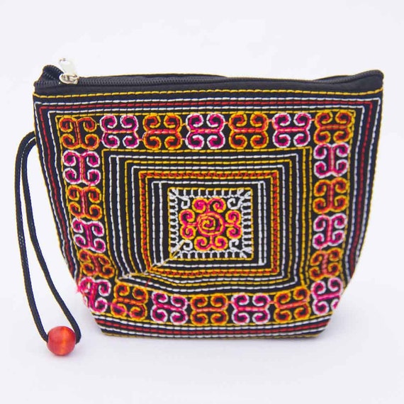 Hand jessecmault purse handmade hand stitched circle by sahsaah Hand jessecmault purse handmade hand stitched circle by sahsaah