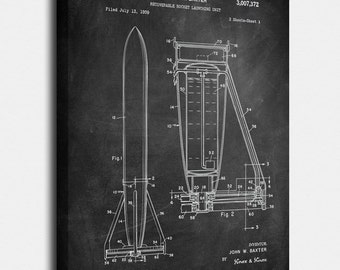 Rocket blueprint | Etsy