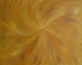 Print of Original Oil Painting "CarmelSwirl"