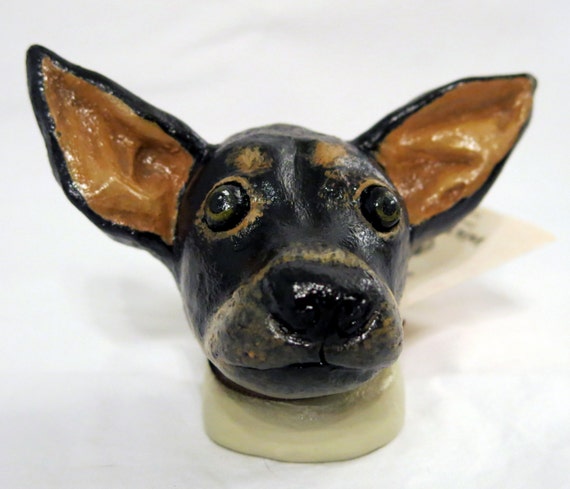 ceramic chihuahua statue