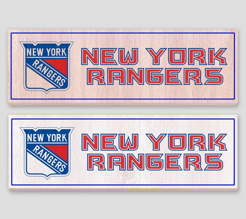 New York Rangers Wood sign rustic home decor New York