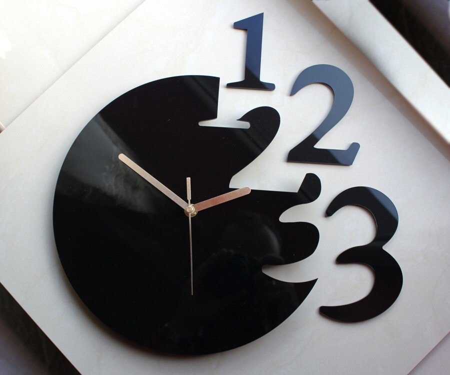 Wall falling numbers Modern clock large wall clock gift wall