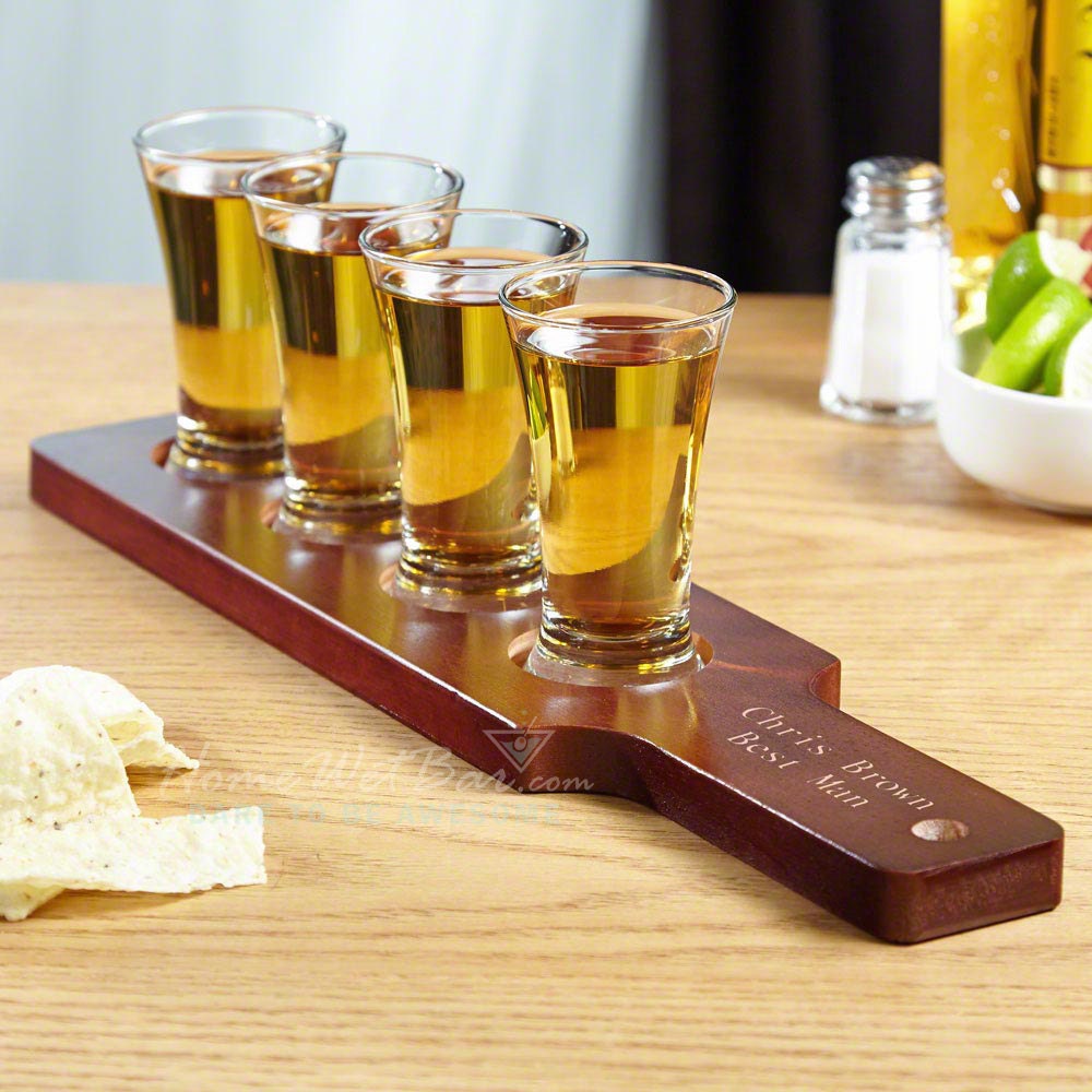 Monterrey Personalized Tequila Shot Flight Set for Vodka