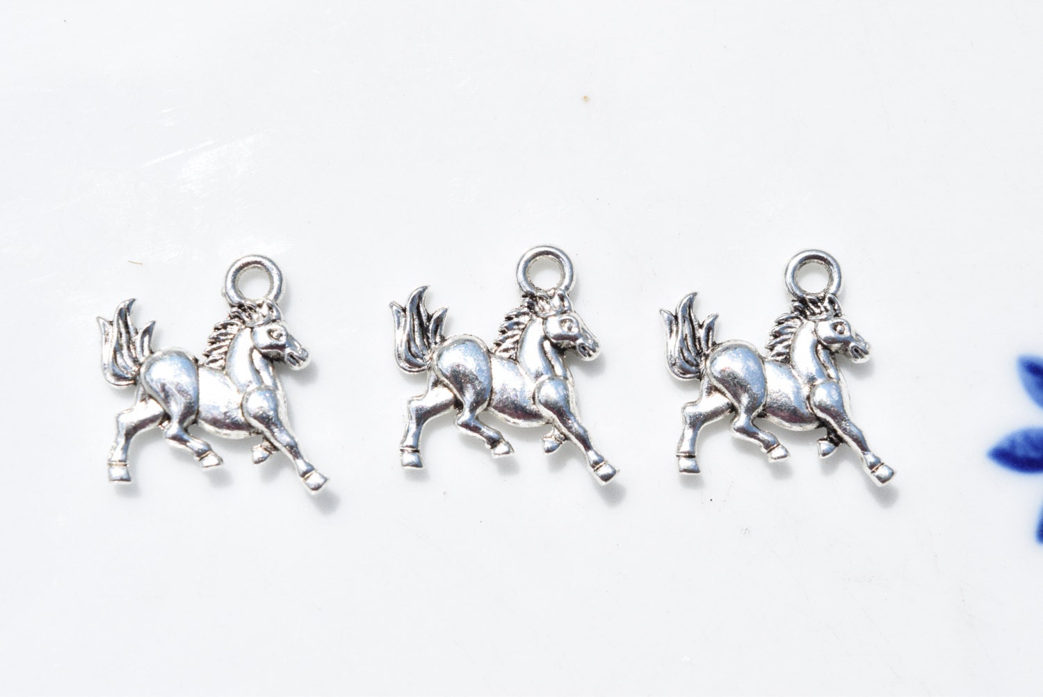 10 Horse charms equestrian charms running horse charms