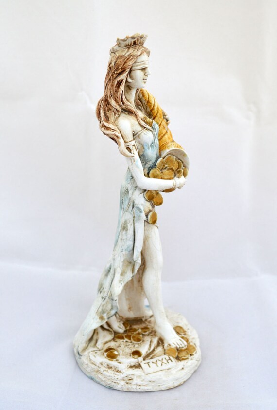 Déesse de la chance et la déesse grecque antique de Fortune